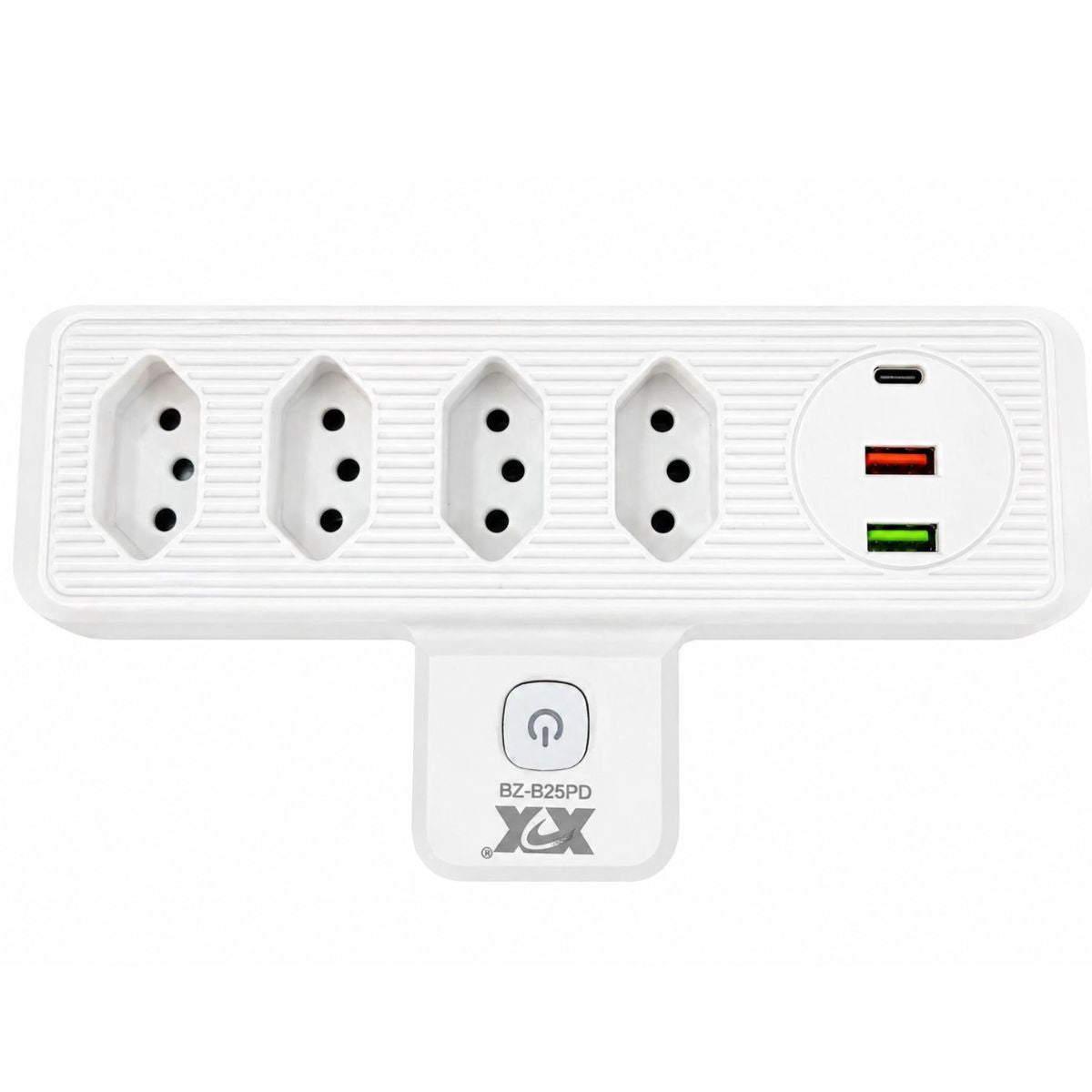 Adaptador Elétrico com USB e Tomadas Bivolt - BZ-B25PD
