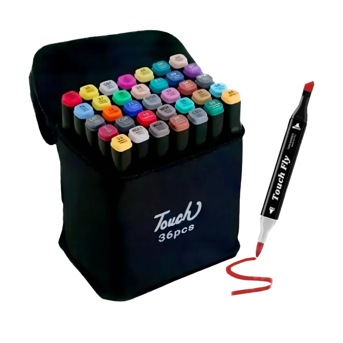 Estojo Bolsa Canetinha Marca Texto Ponta Dupla Kit - MCA00001