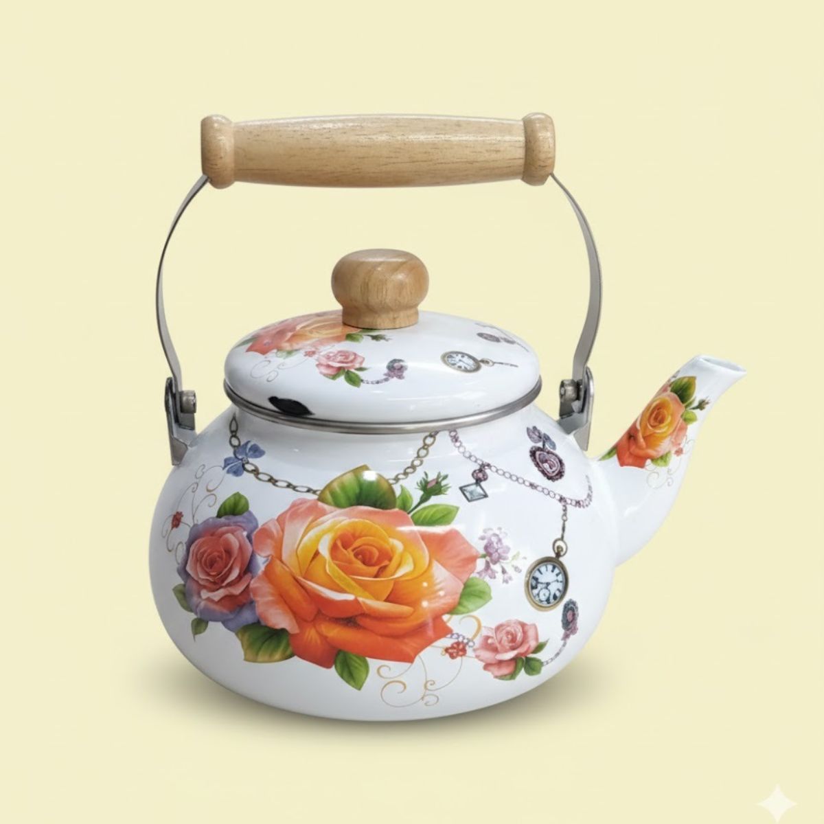 Chaleira Decorativa Floral 2,5L - 16807-1