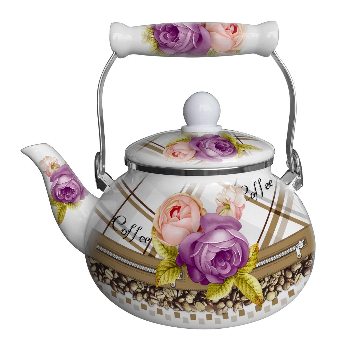 Chaleira Decorativa Floral 2,5L - 16807-2