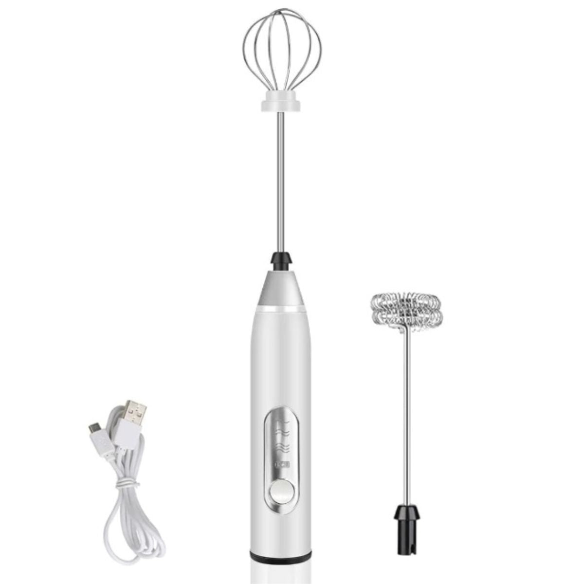 Mini Misturador Batedor Mixer Portátil Branco - CMX0001-BC
