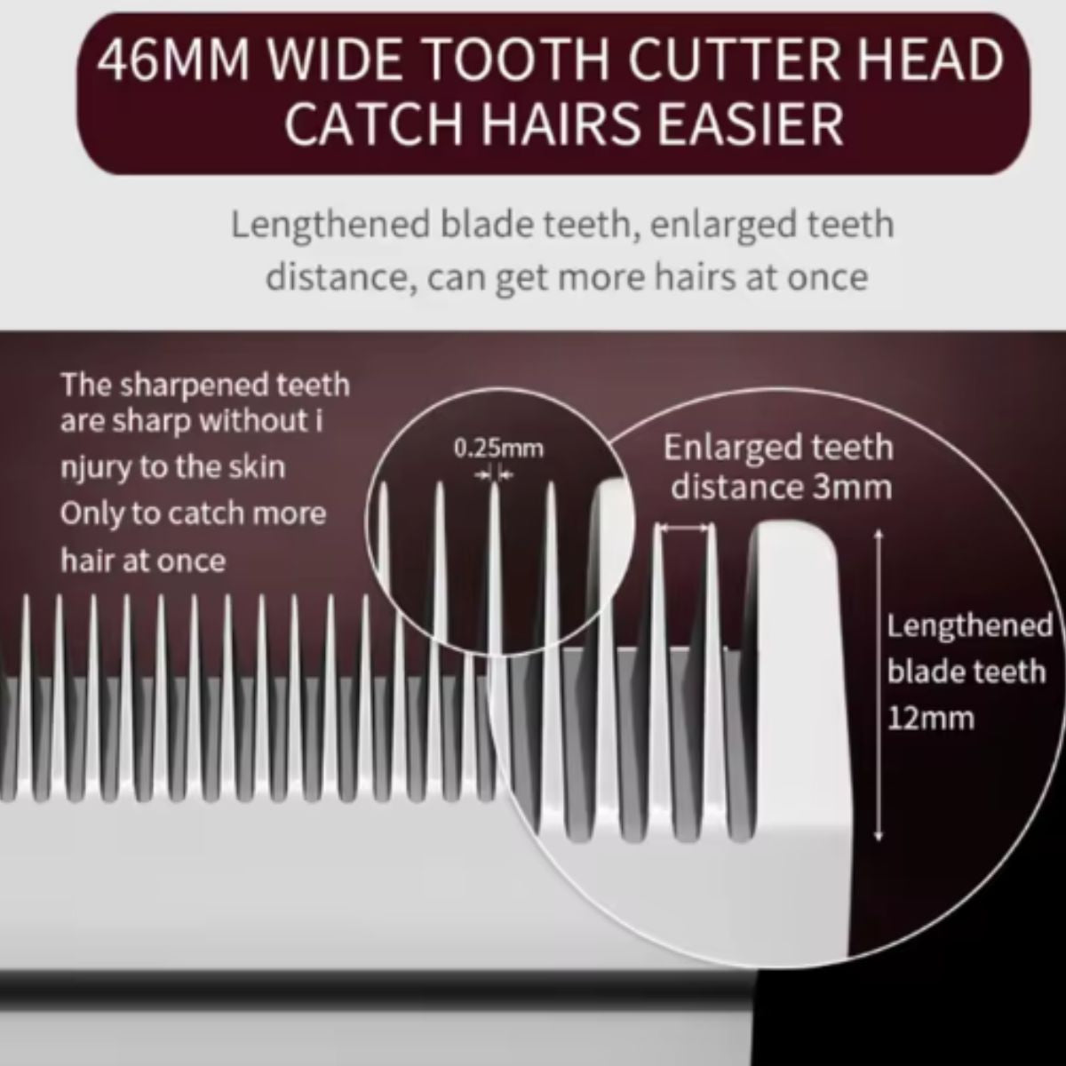 Máquina de Cortar Kemei KM-2600 Profissional Bivolt e USB