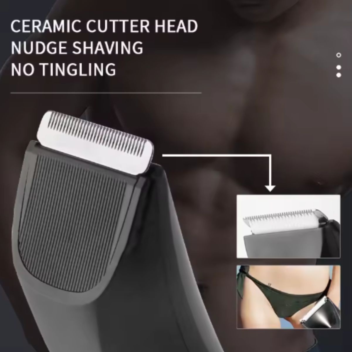 Aparador de Pelos Kemei KM-3208 à prova d'água USB sem fio