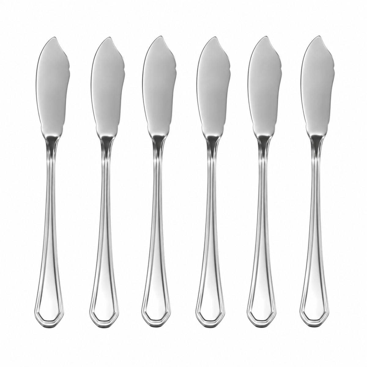 Kit 6 Facas de Inox Prata - 479-1010-20