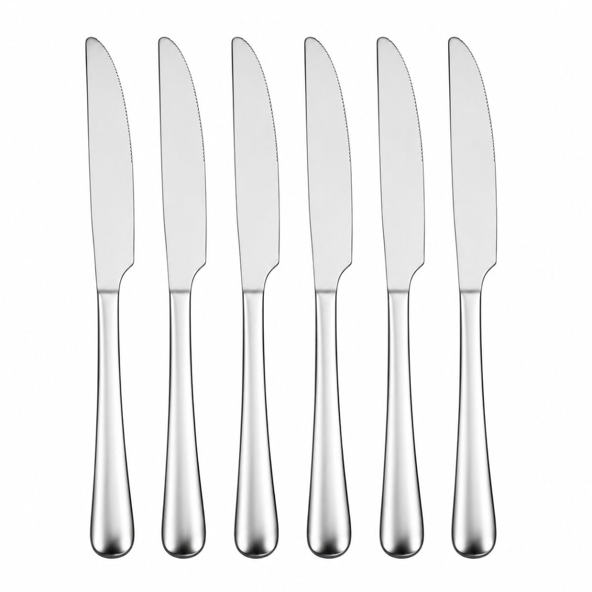 Kit de Facas de Mesa 6 Unidades Prata - 479-17-1010