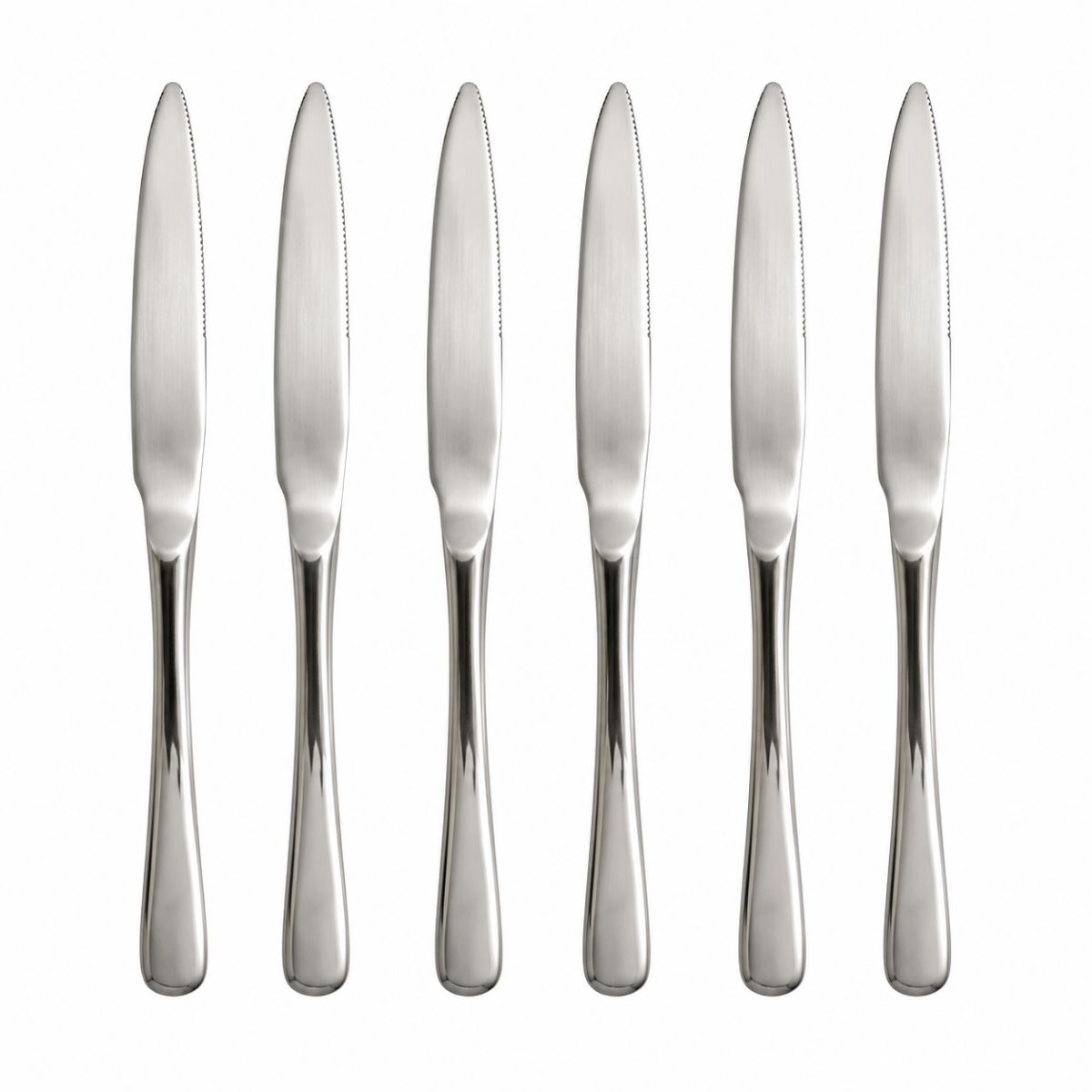 Kit 6 Facas de Inox Prata - 479-18-1010