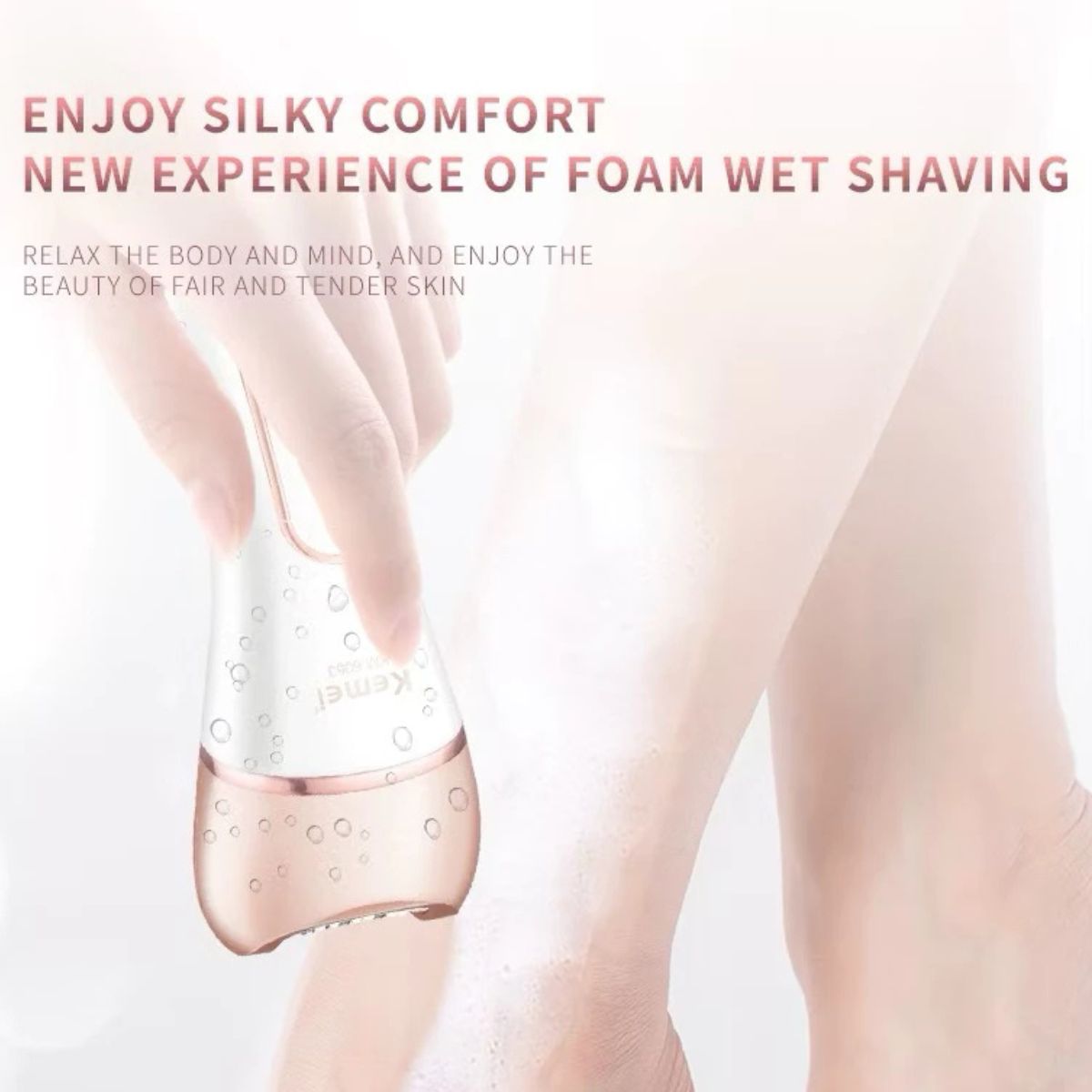 Depilador Elétrico Kemei KM-6053 Bivolt e À Prova D’Água