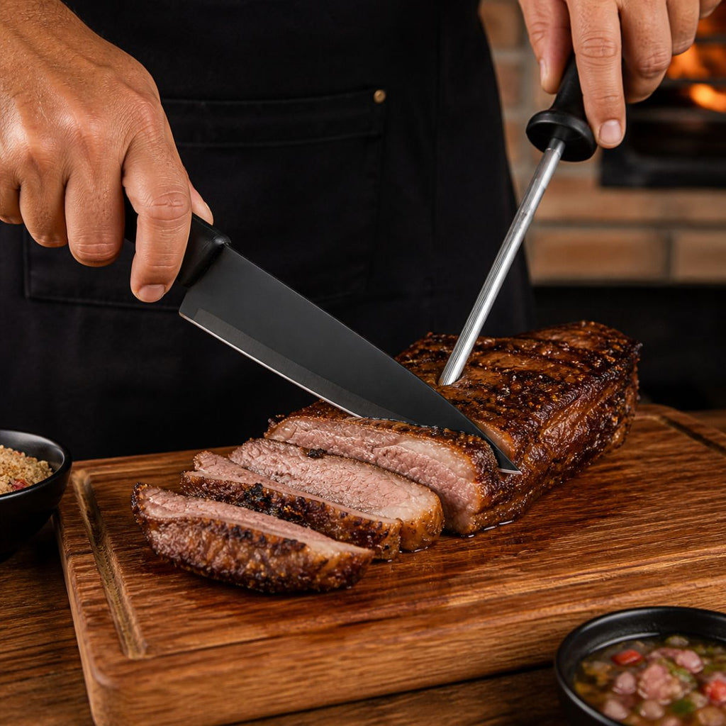 Conjunto de 3 Peças churrasco com faca e garfo - BM-9301