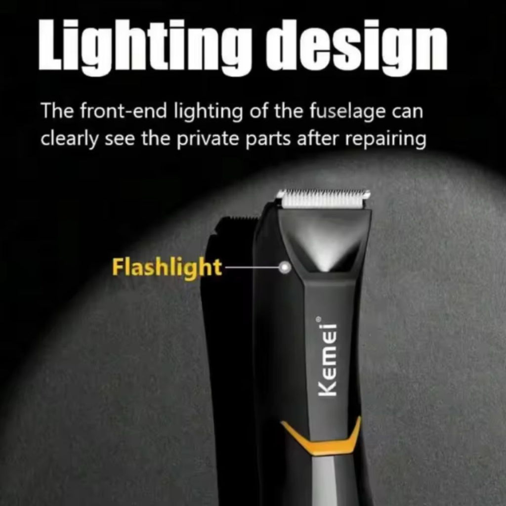 Aparador de Pelos Kemei KM-3208 à prova d'água USB sem fio