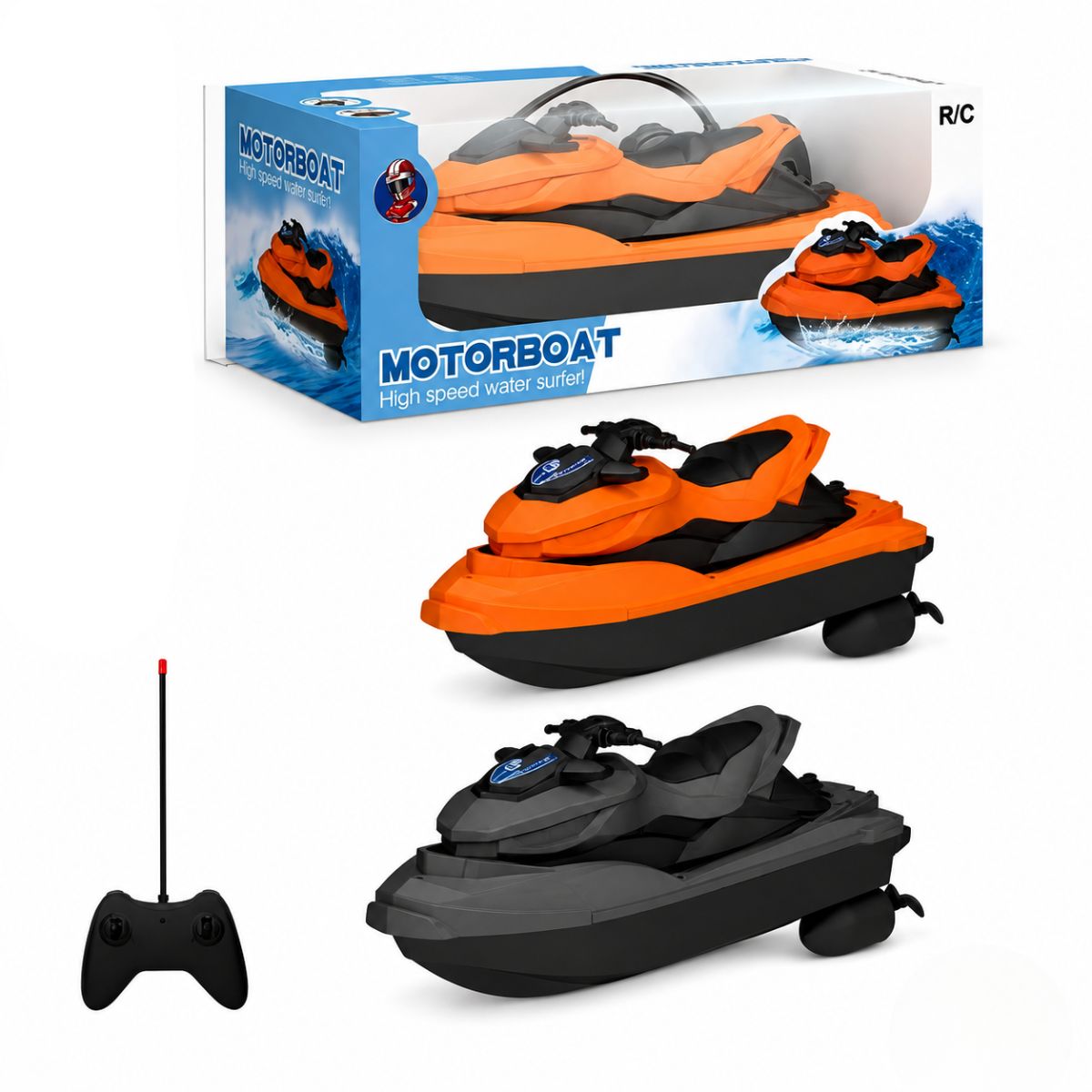 Jet Ski Infantil Controle Remoto Motorizado Alta Velocidade - A201769