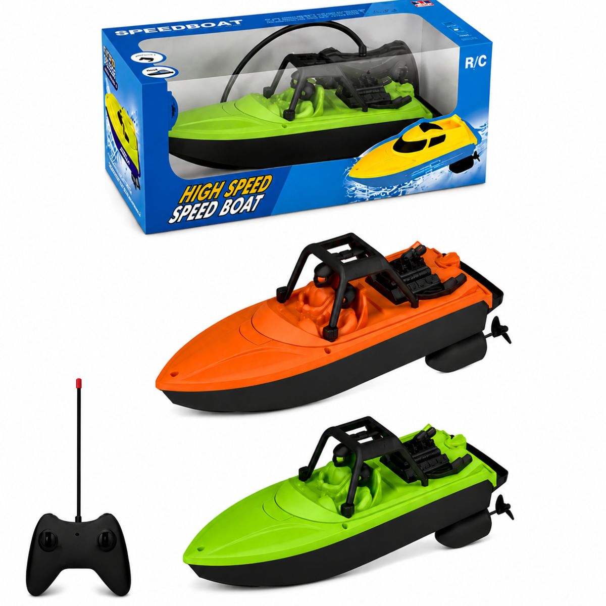 Barco de Controle Remoto Infantil Alta Velocidade para Água - A361544