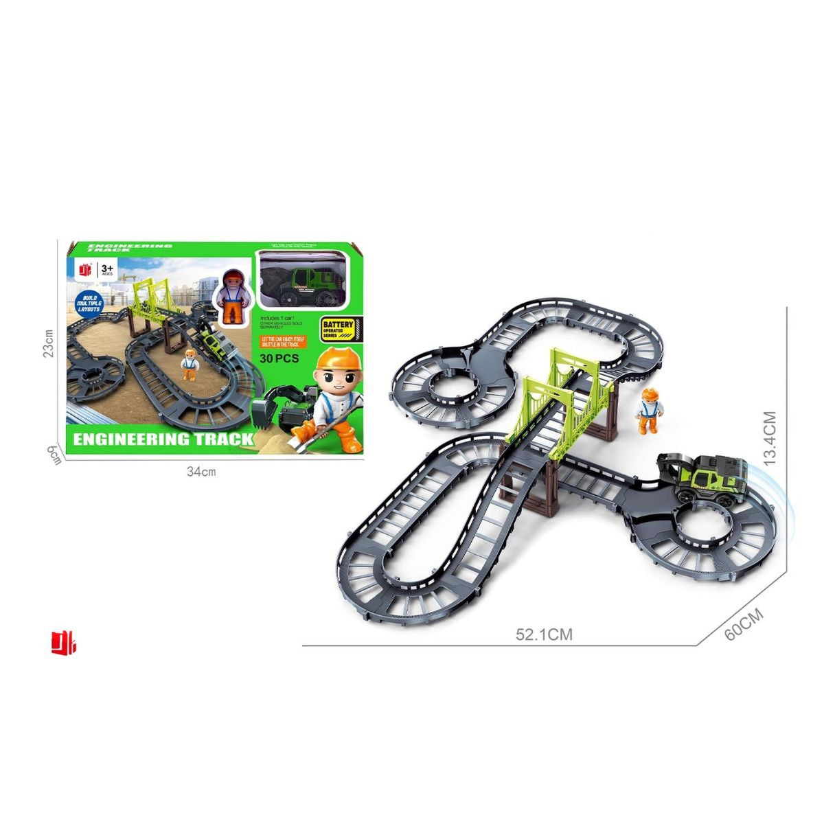 Pista de Construção 30 Peças com Carrinho - A388105