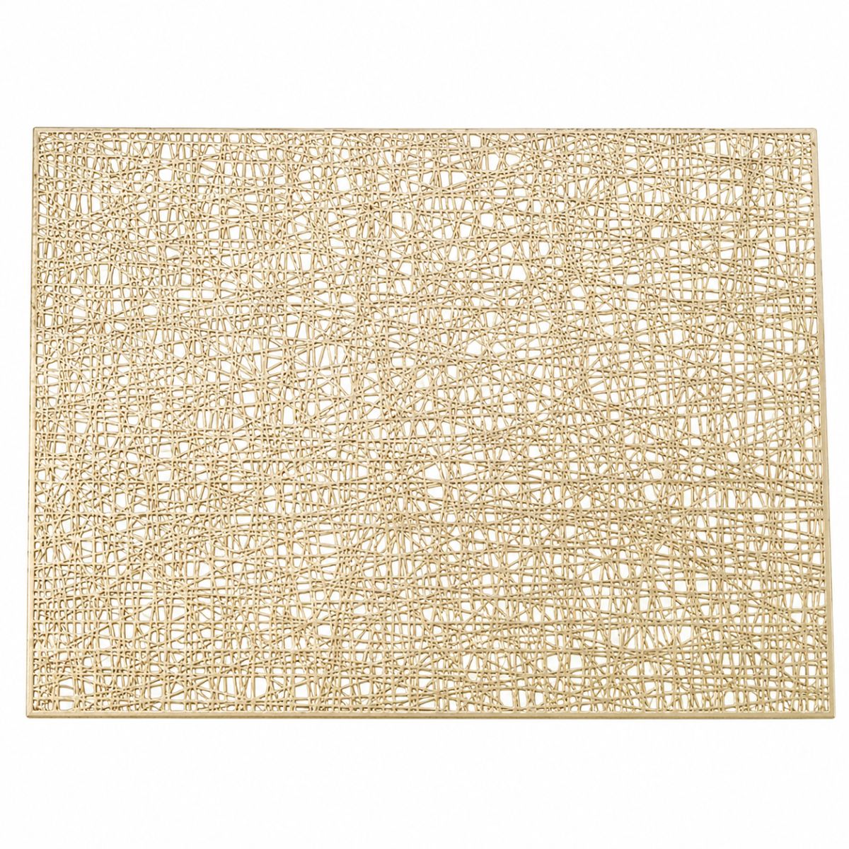 Jogo Americano Vazado Retangular Decorativo para Mesa Posta – Dourado - AJ-005