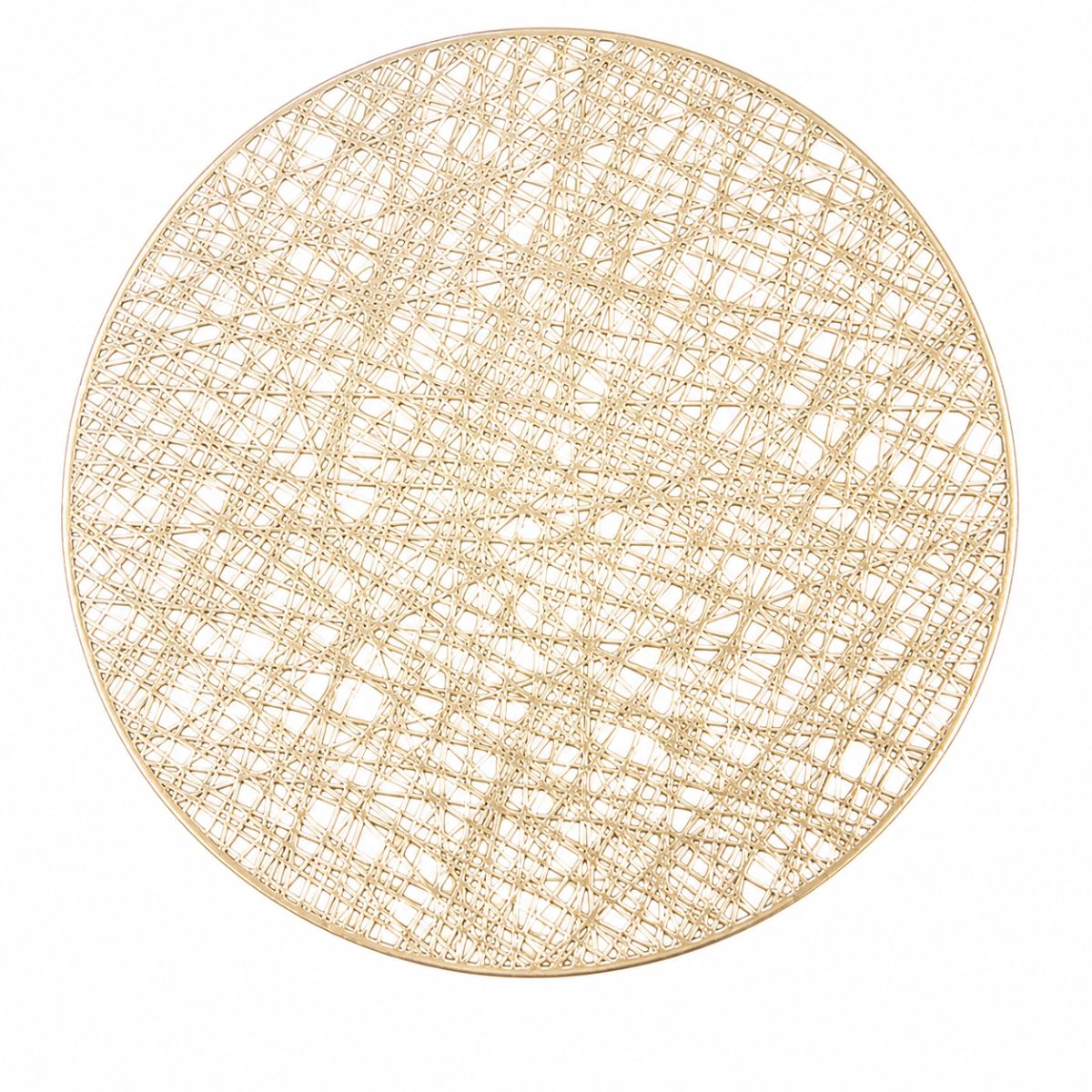 Jogo Americano Redondo Vazado Decorativo para Mesa Posta – Dourado - AJ-006