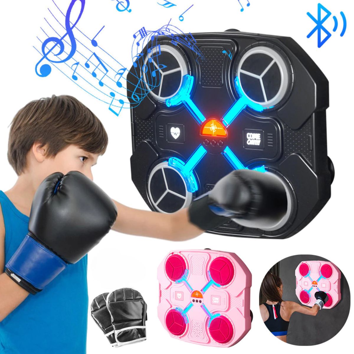 Alvo de Boxe Musical com Bluetooth – Treino Interativo - SKU0004