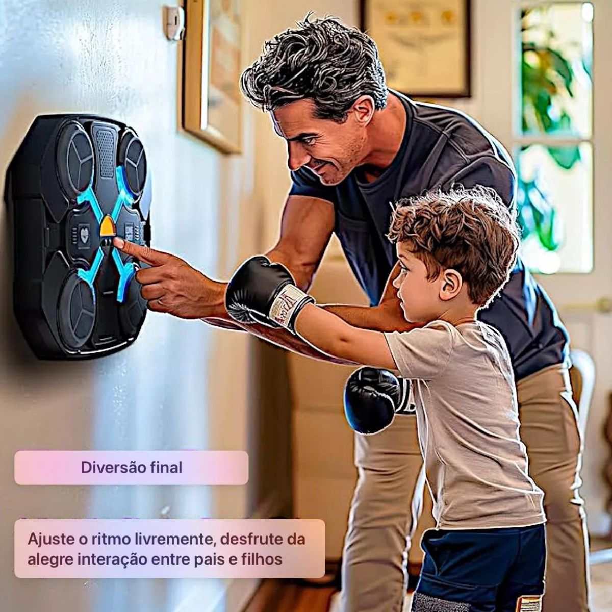 Alvo de Boxe Musical com Bluetooth – Treino Interativo - SKU0004
