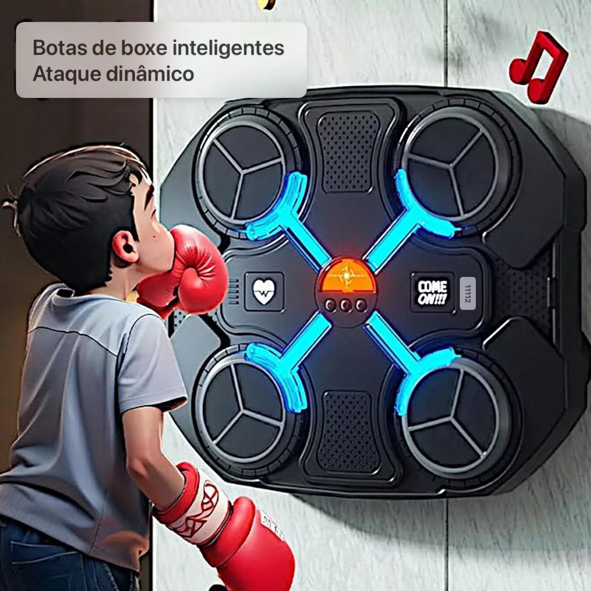 Alvo de Boxe Musical com Bluetooth – Treino Interativo - SKU0004
