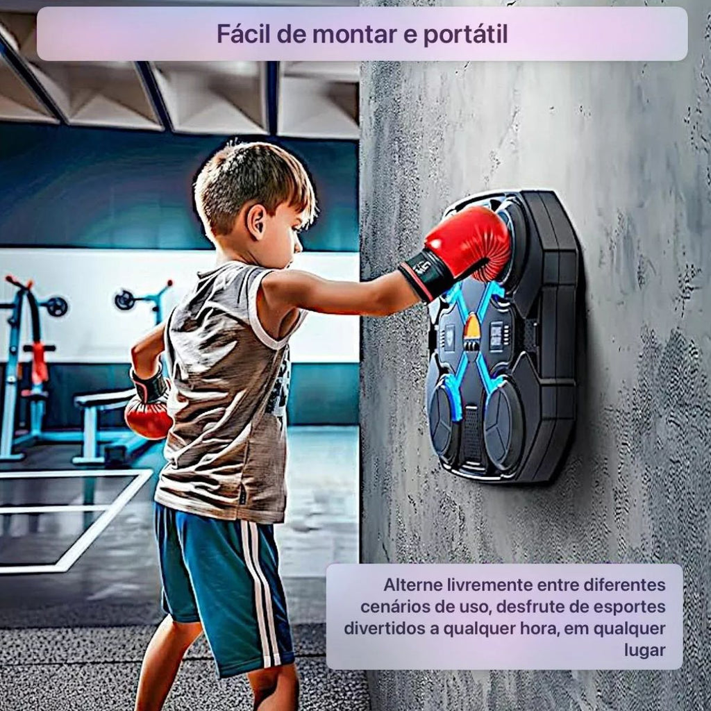 Alvo de Boxe Musical com Bluetooth – Treino Interativo - SKU0004