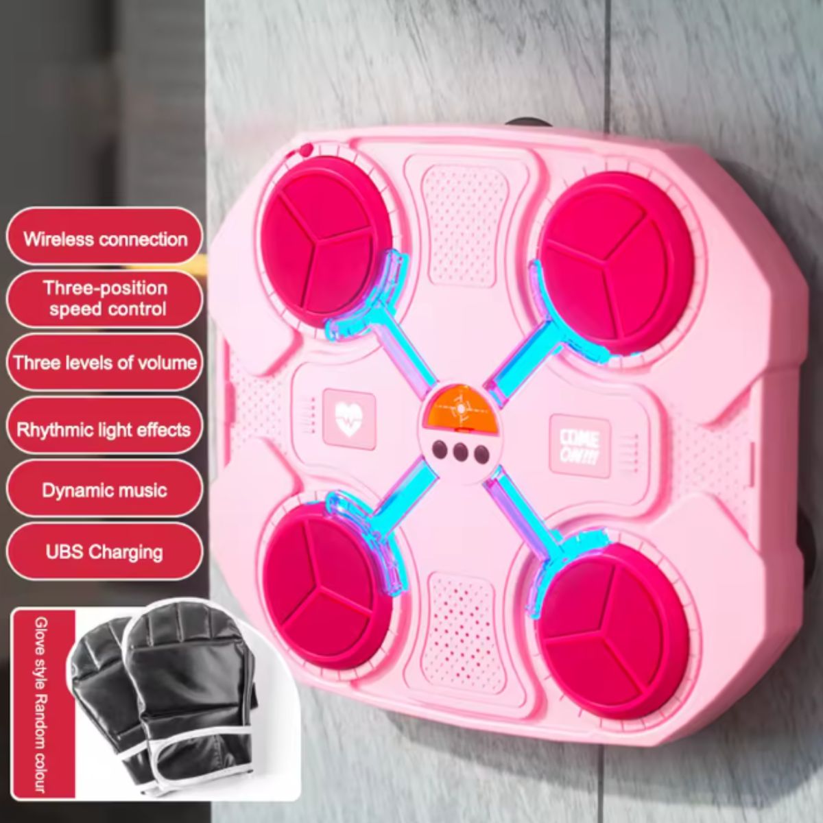 Alvo de Boxe Musical com Bluetooth – Treino Interativo - SKU0004