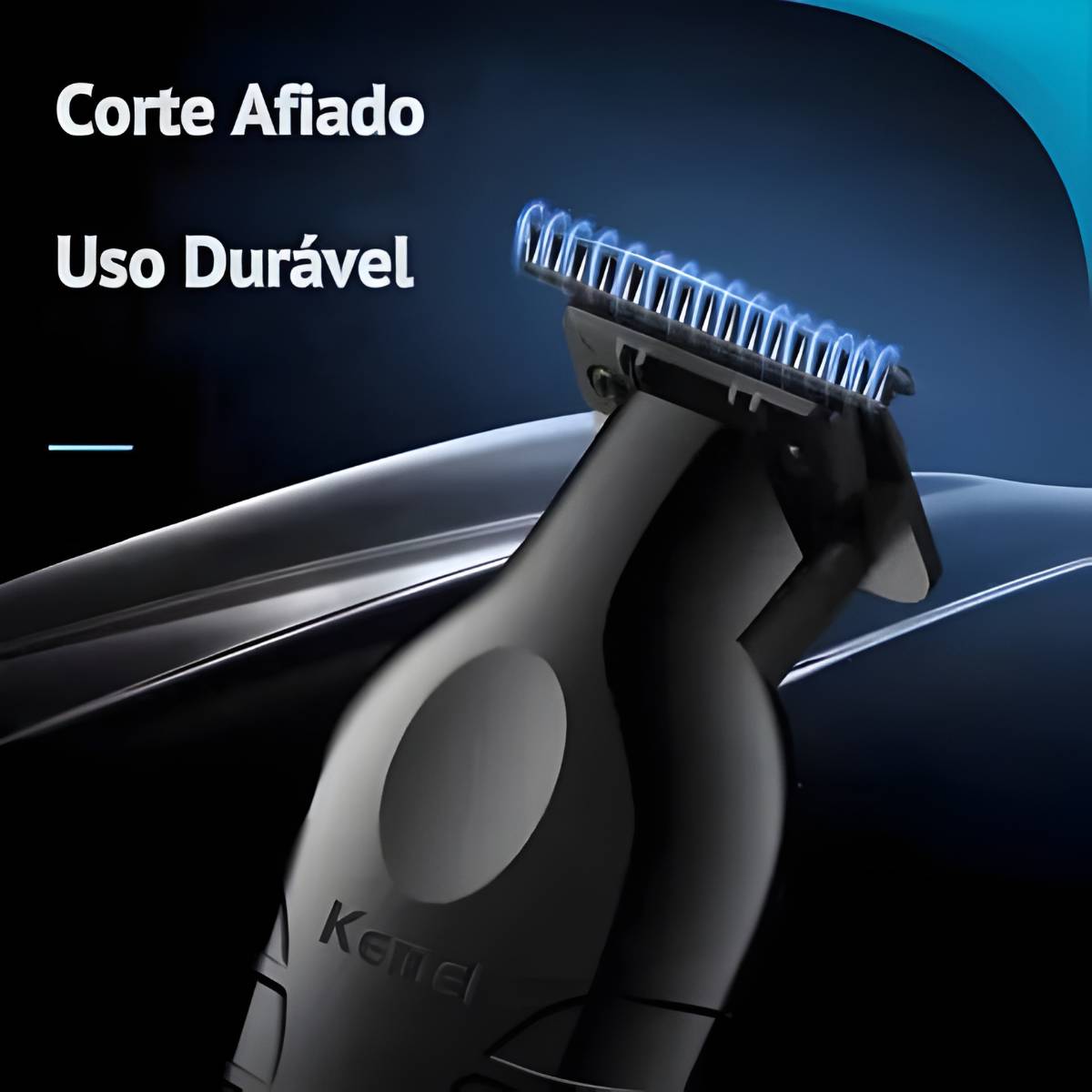 Aparador Elétrico Kemei KM-2299 para Cabelo e Barba Sem Fio