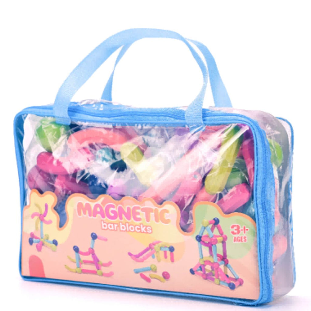 Blocos de Montar Magnéticos Bolas e Bastões Kit de 128 Peças - BJG00040/24pz