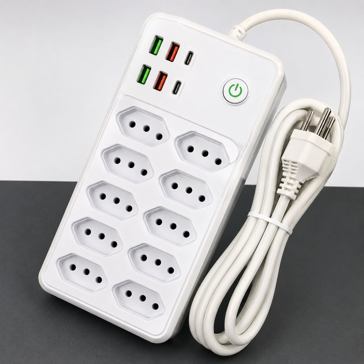 Filtro de Linha Multifuncional com USB e Botão Liga/Desliga - BZ-H625PD-3