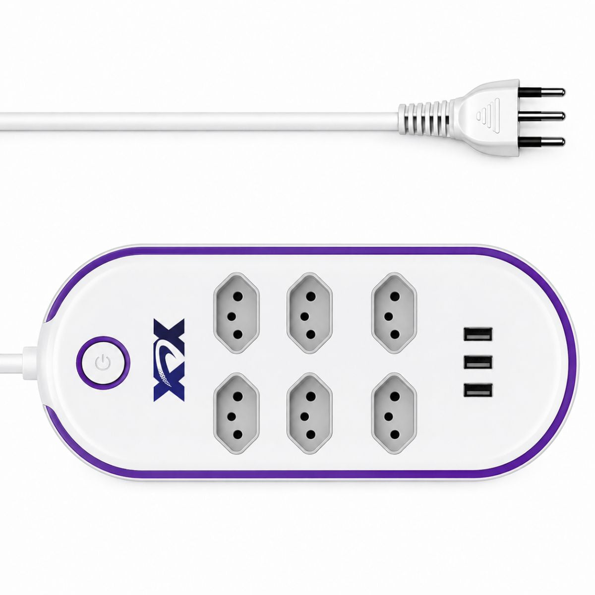 Filtro de Linha Inteligente com 6 Tomadas e 3 USB - BZ-N06PD