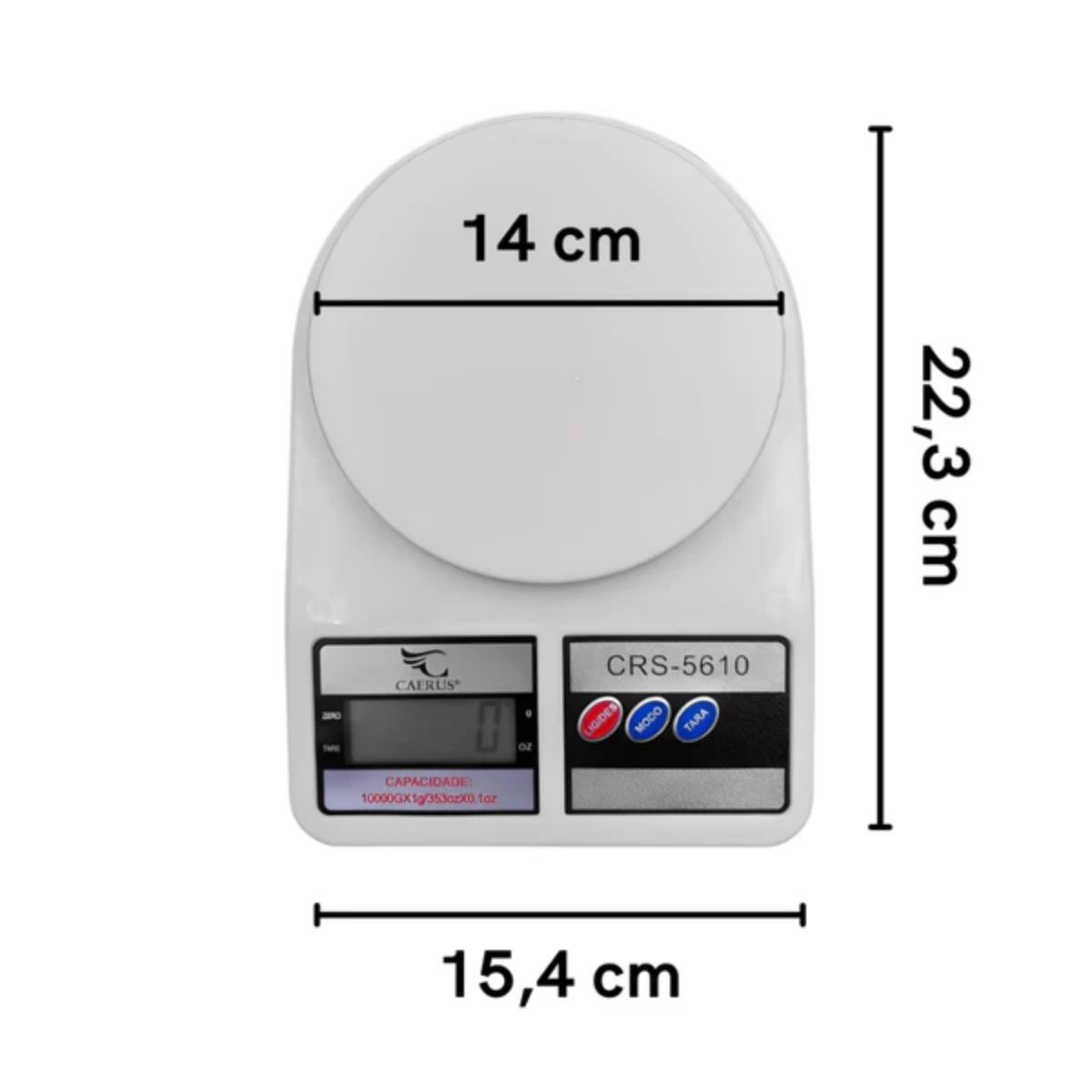 Balança Digital Cozinha Pilhas AA 10kg - CEA001