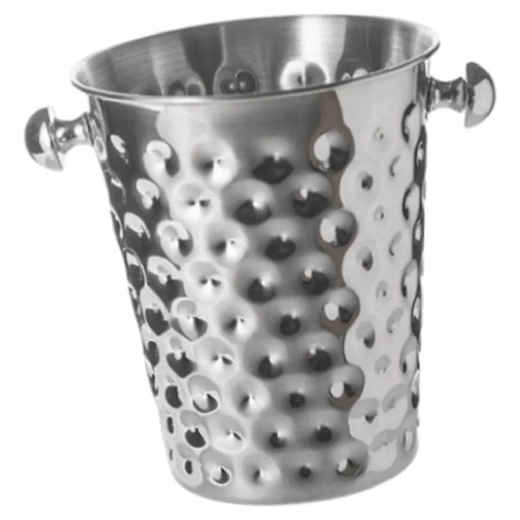 Balde de Gelo Grande em Aço Inox Martelado Premium - XDX-98206