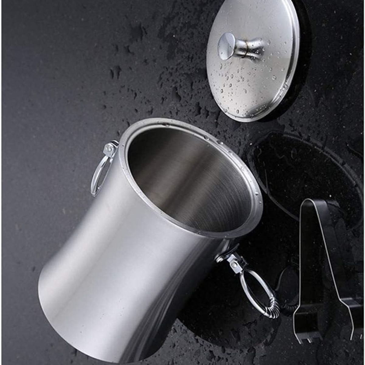 Balde de Gelo em Aço Inox 1 Litro Elegante e Resistente - XDX-56009