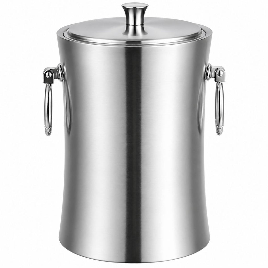Balde de Gelo em Aço Inox 1 Litro Elegante e Resistente - XDX-56009