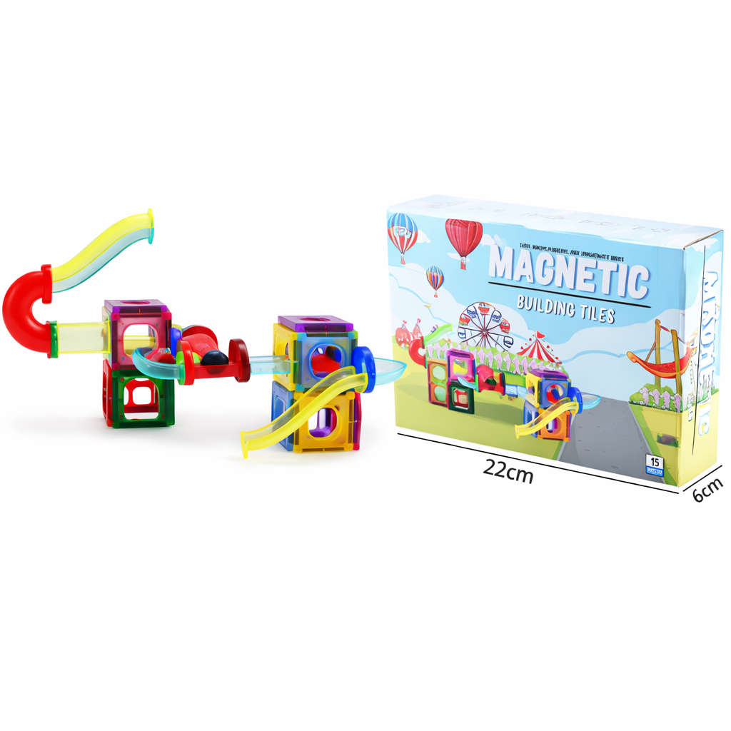 Blocos Magnéticos Circuito com Bolinhas – Brinquedo Educativo de Montar - UPPER1124-1