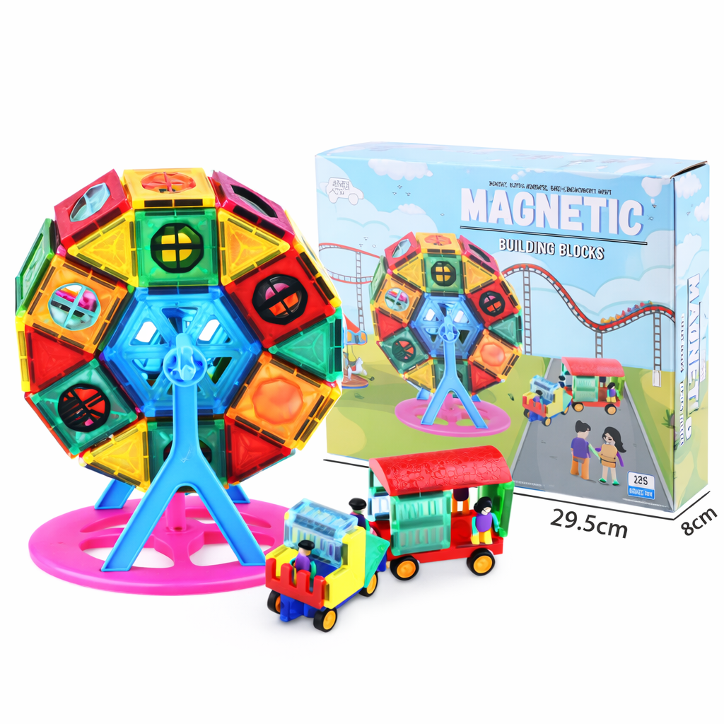 Blocos Magnéticos Roda Gigante – Brinquedo Educativo de Montar - UPPER1126-1