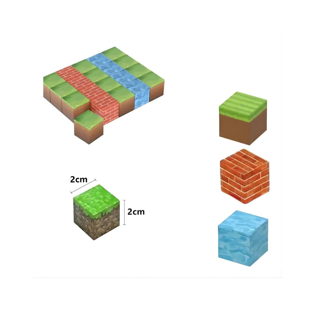 Blocos Magnéticos de Construção Minecraft com 192 Peças - TW883-192A