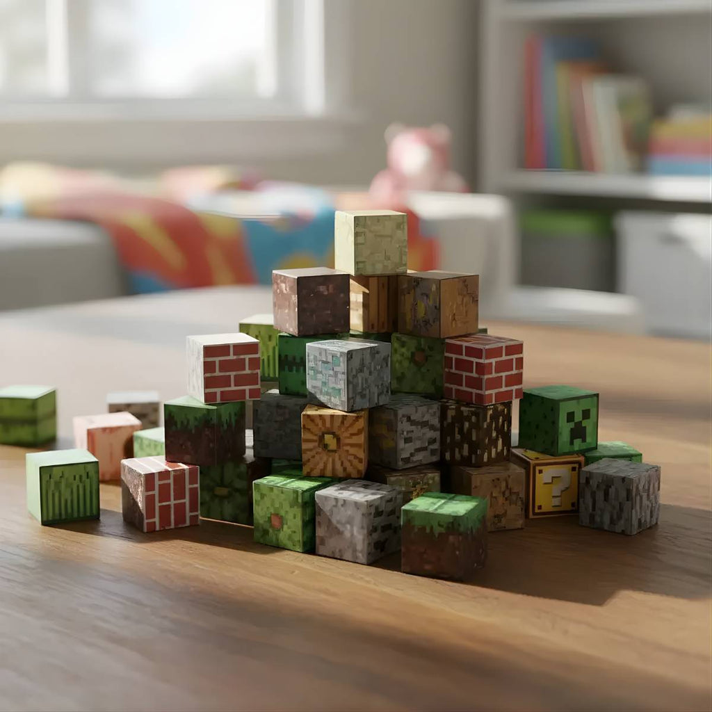 Blocos Magnéticos de Construção Minecraft com 192 Peças - TW883-192A