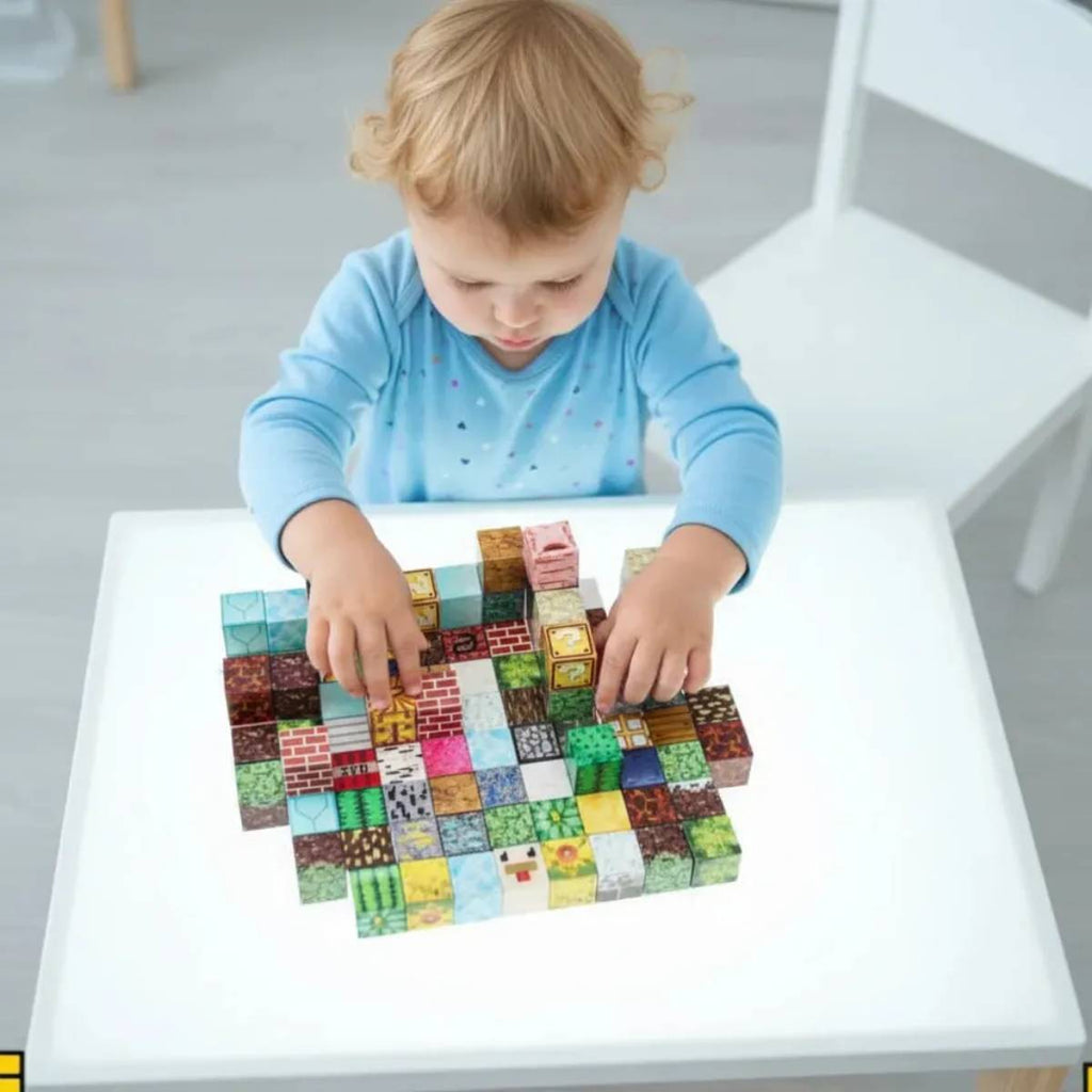 Blocos Magnéticos de Construção Minecraft com 192 Peças - TW883-192A