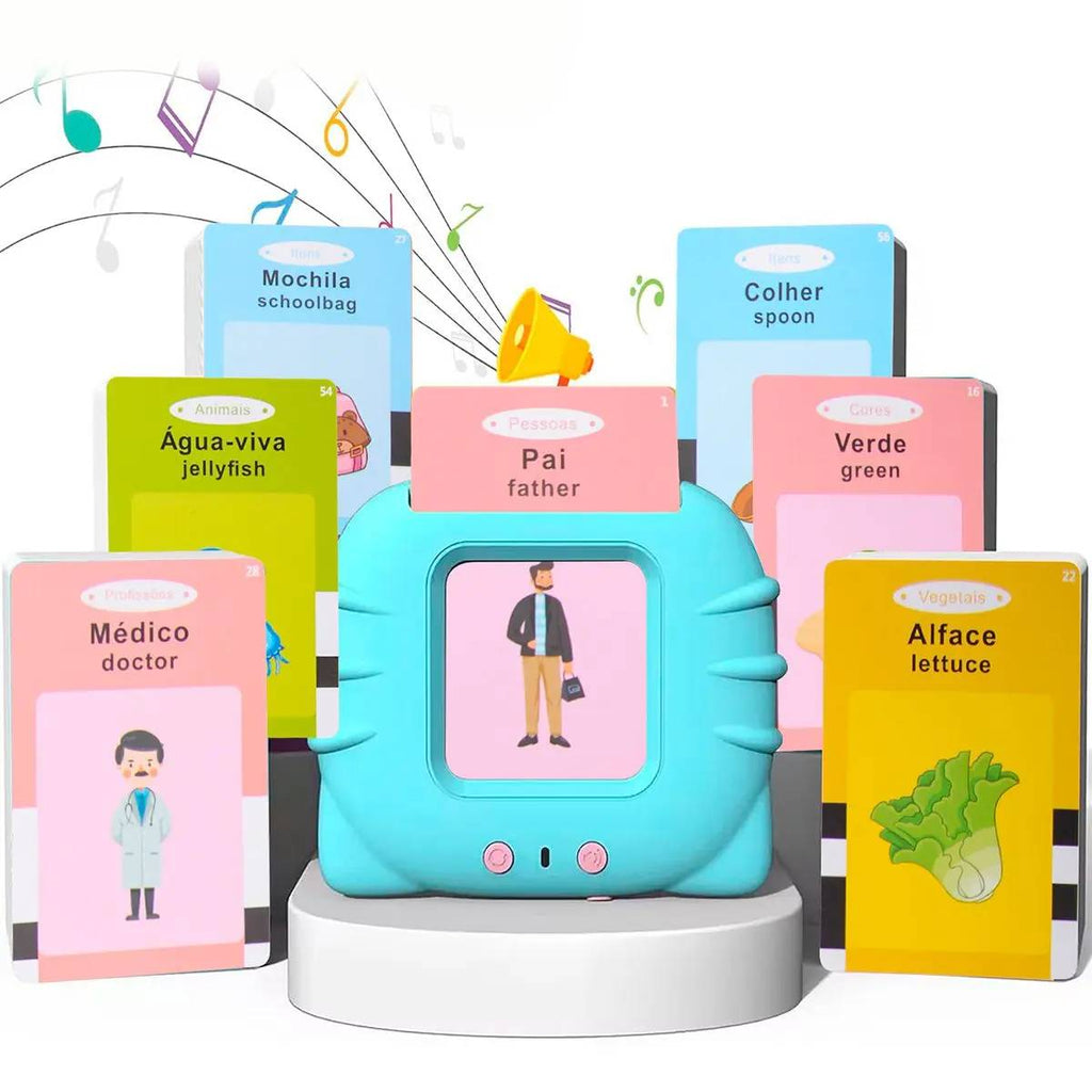 Brinquedo Alfabetização Cardkids 224 Inglês e Português - EM-1112A