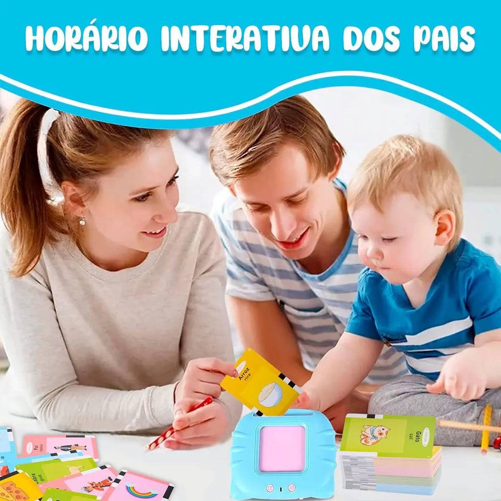 Brinquedo Alfabetização Cardkids 224 Inglês e Português - EM-1112A