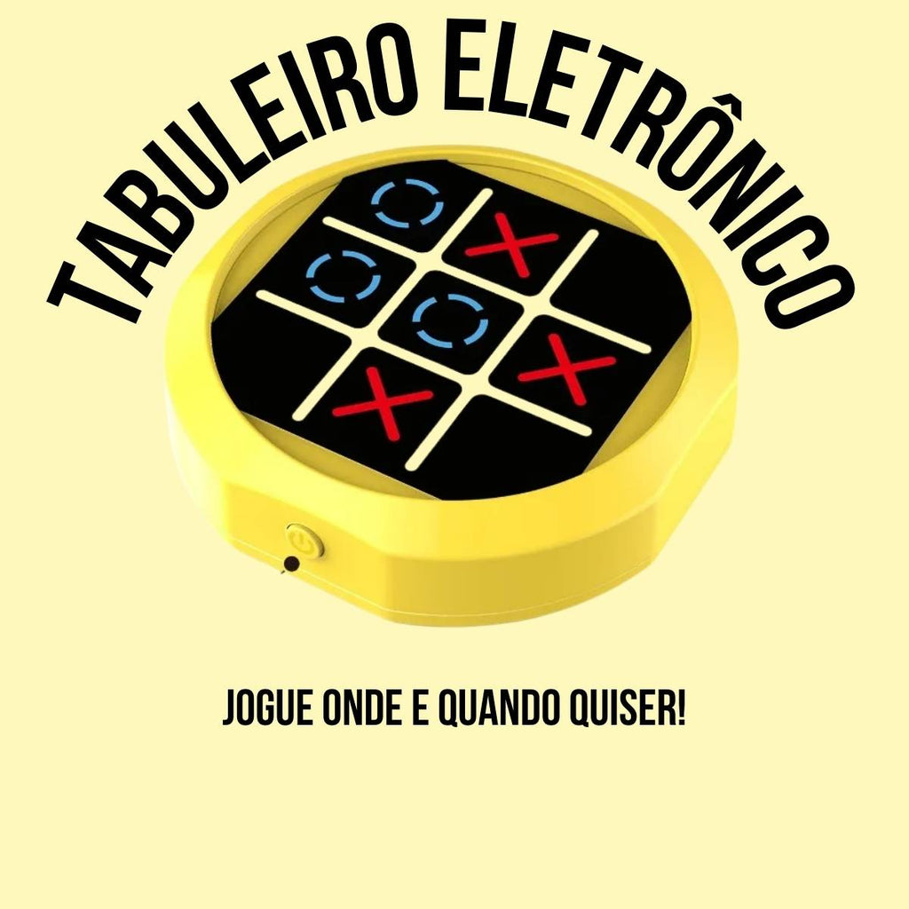 Brinquedo Educativo Eletrônico Digital Portátil 3 Em 1  Jogo Da Velha - TW882-4Y