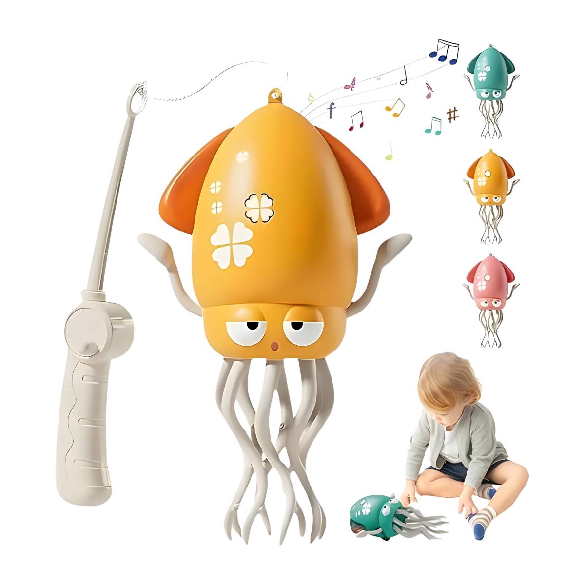 Brinquedo Interativo Lula Elétrica Dançante com Luzes, Música e Cabo USB - TW882-12