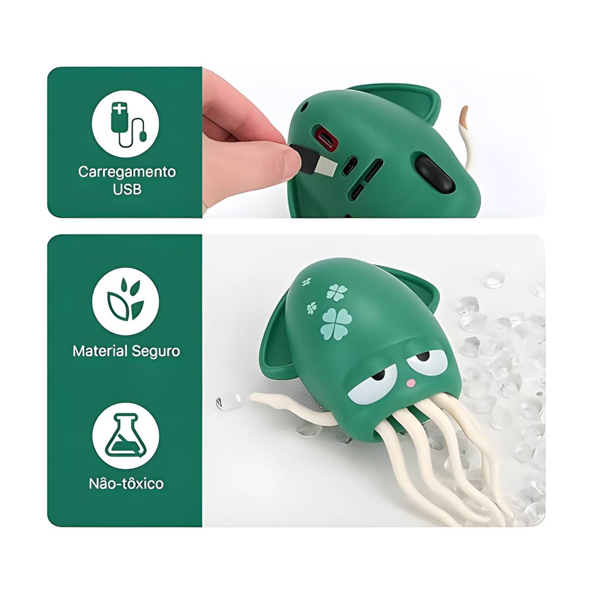 Brinquedo Interativo Lula Elétrica Dançante com Luzes, Música e Cabo USB - TW882-12