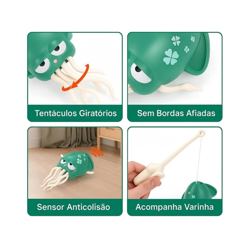 Brinquedo Interativo Lula Elétrica Dançante com Luzes, Música e Cabo USB - TW882-12