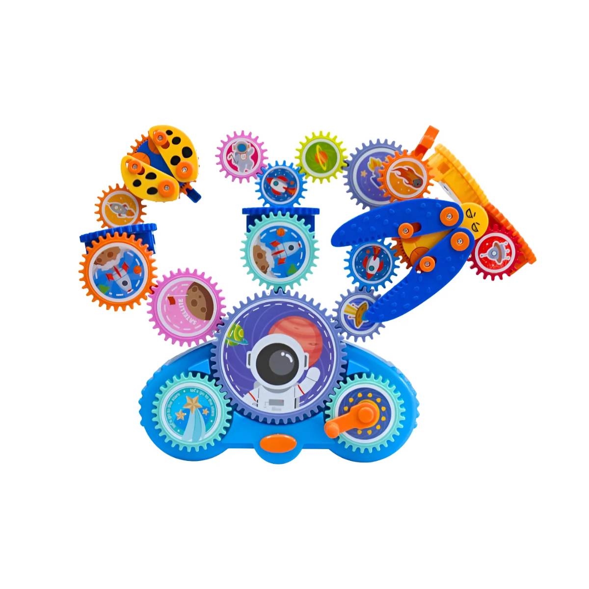 Brinquedo Montagem Com 18 Engrenagens Carro Elétrico Pequeno - JXT-88906