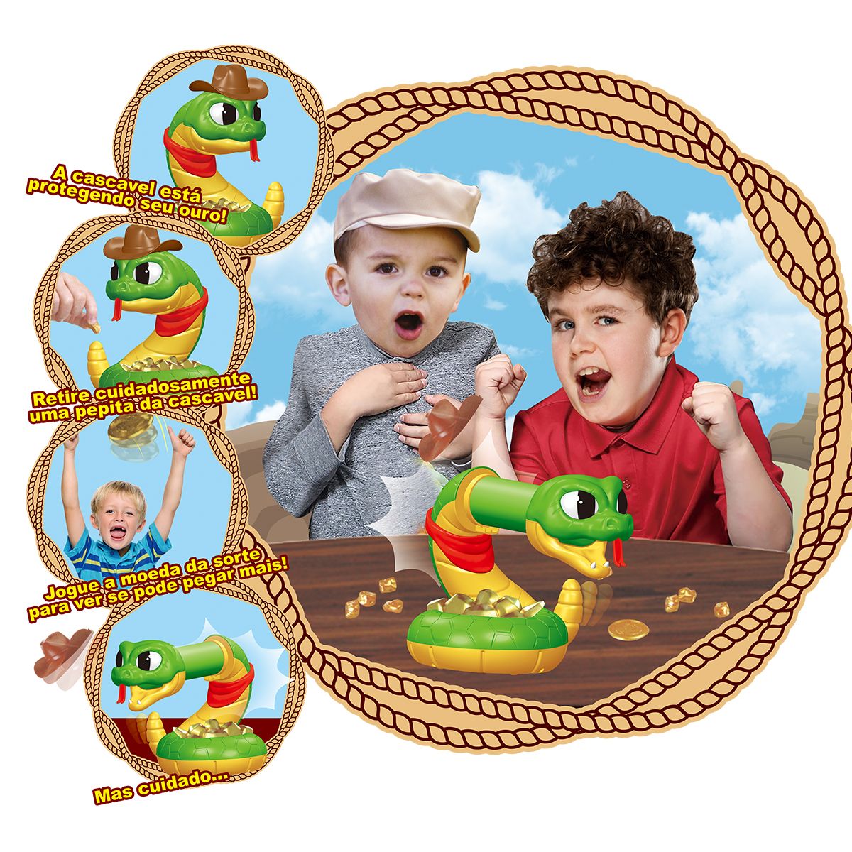 Brinquedo Cobra Interativa Infantil com Movimento e Sons - TW882-6