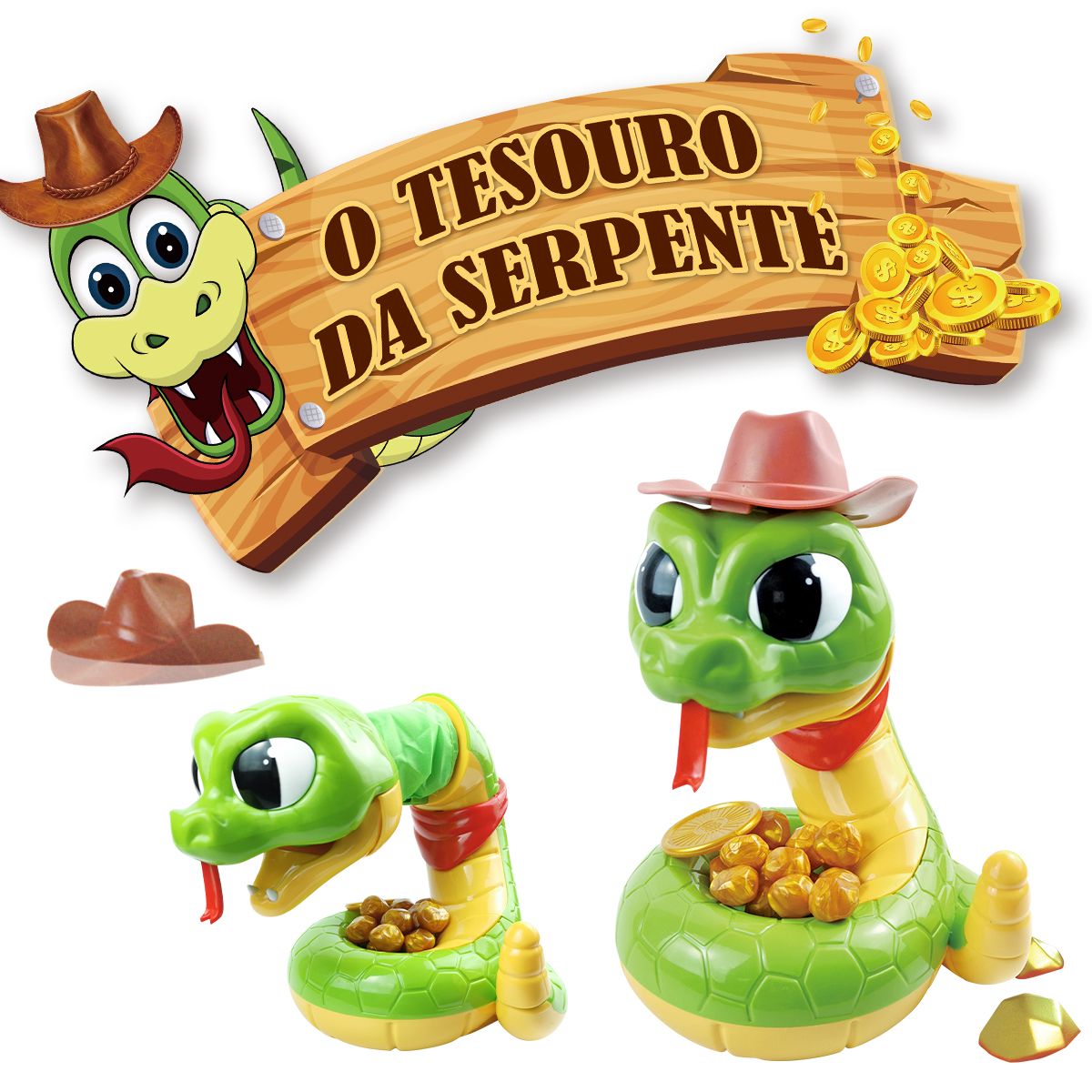 Brinquedo Cobra Interativa Infantil com Movimento e Sons - TW882-6