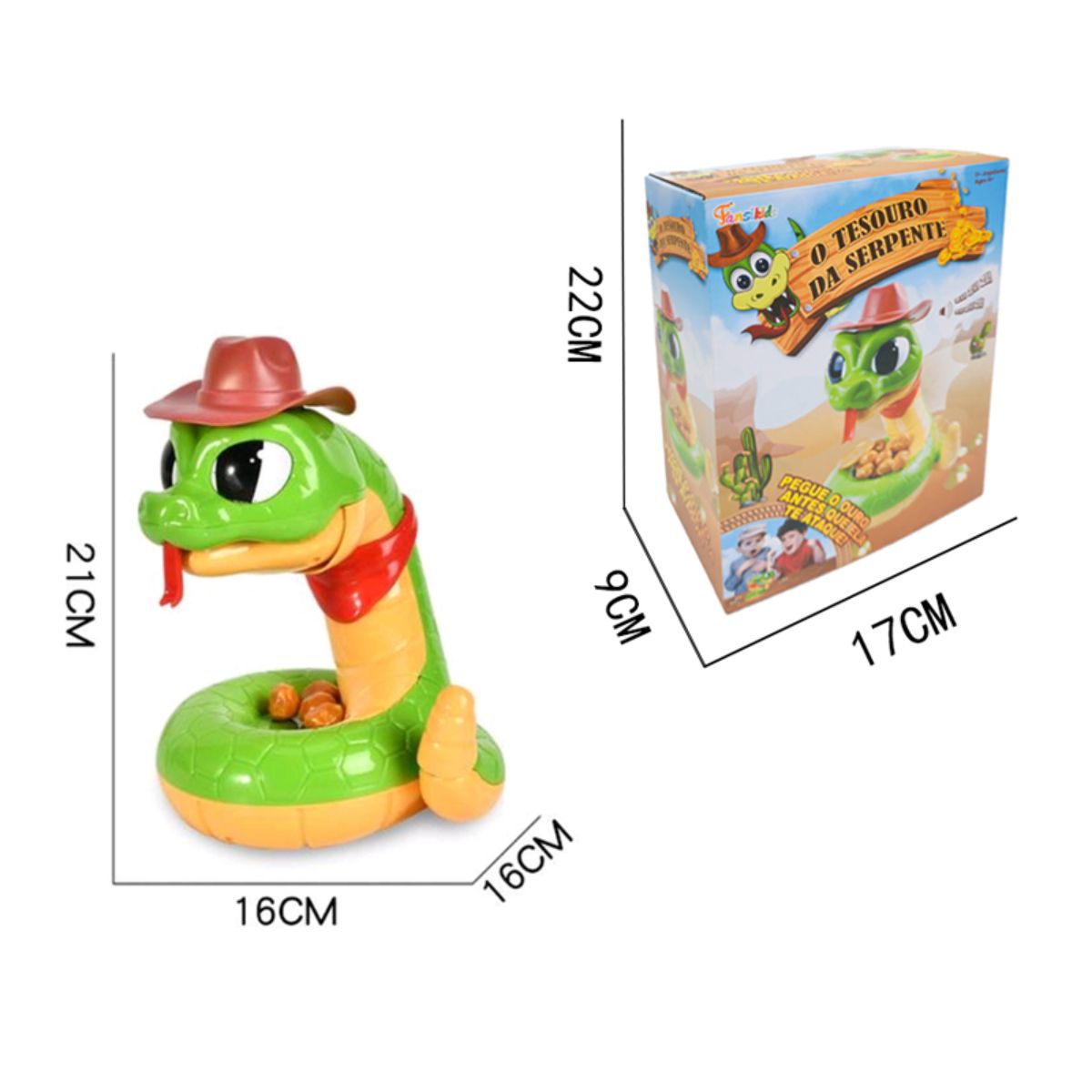 Brinquedo Cobra Interativa Infantil com Movimento e Sons - TW882-6