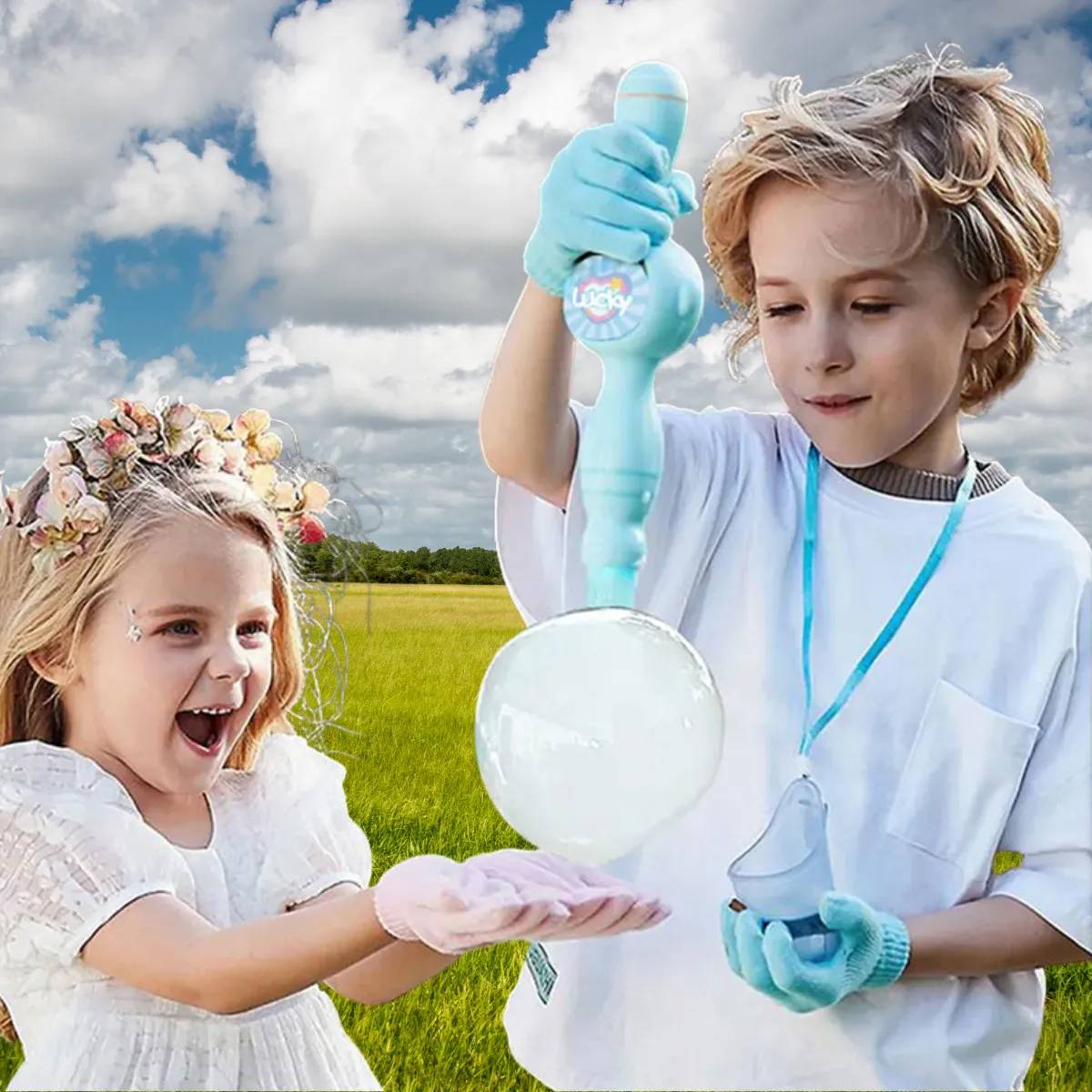 Brinquedo de Fazer Bolhas de Sabão Varinha com Acessórios - 991-A/B