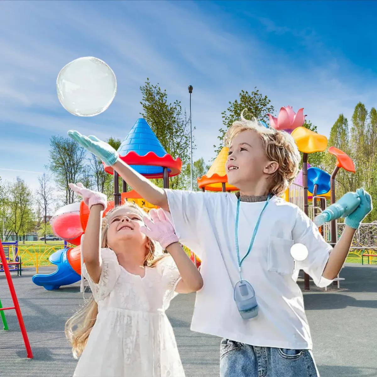 Brinquedo de Fazer Bolhas de Sabão Varinha com Acessórios - 991-A/B