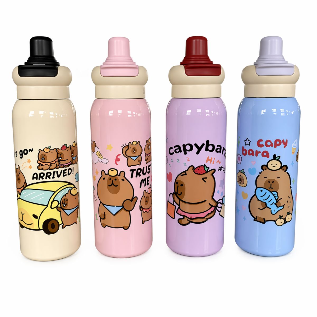 Garrafa Inox Squeeze Capivara 620ml - CGT4040