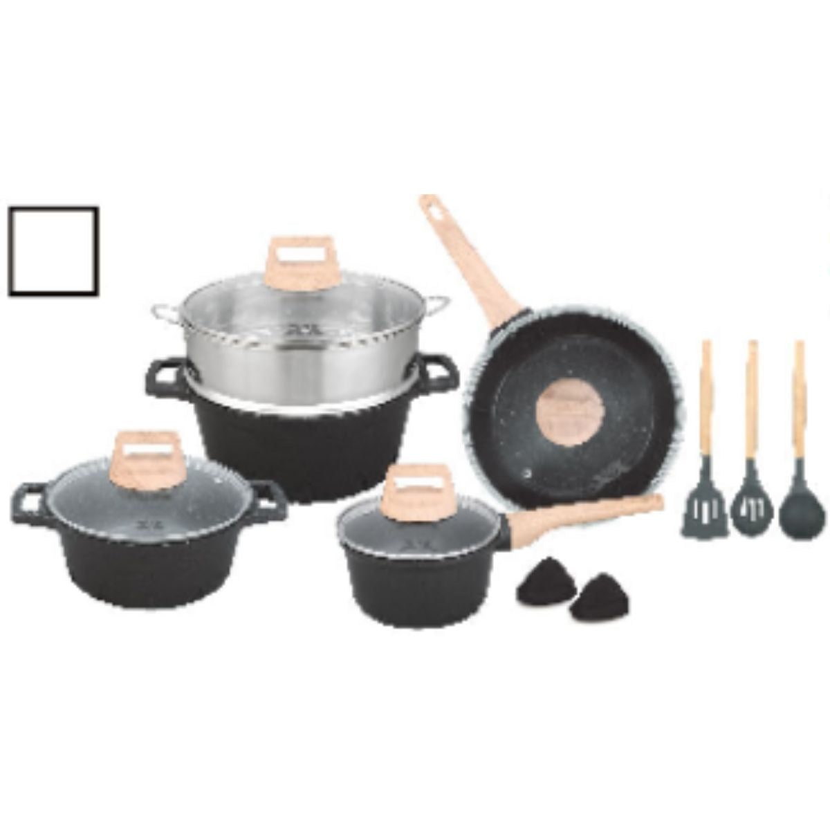 Conjunto de Panelas Antiaderente - CPN0099